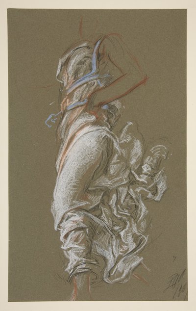 Study for Figure of 7 am by Edwin Austin Abbey