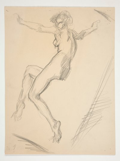 Study for Figure of 9 AM by Edwin Austin Abbey