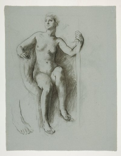 Study for Figure of the Genius of State by Edwin Austin Abbey