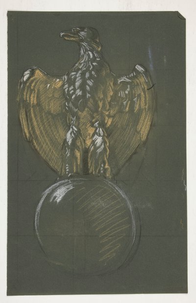 Study for the eagle column decoration by Edwin Austin Abbey