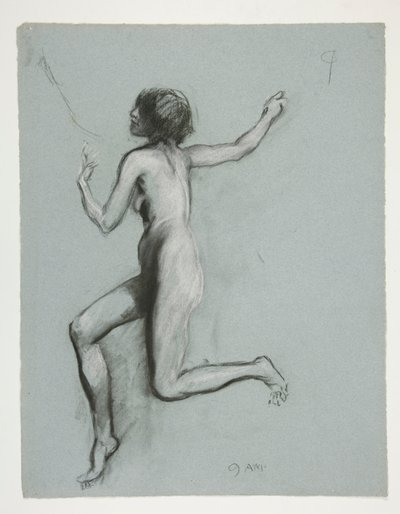 Study for the Figure of 9 AM by Edwin Austin Abbey