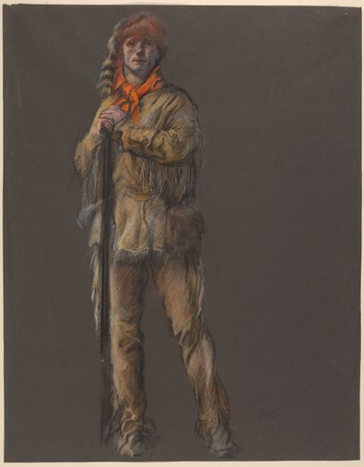 Study for the Figure of Daniel Boone by Edwin Austin Abbey