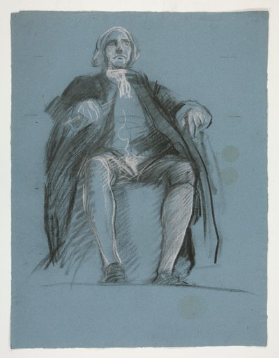 Study for the Figure of General John Peter Gabriel Muhlenberg (detail) by Edwin Austin Abbey