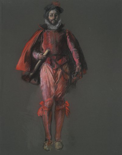Study for the figure of Sir Walter Raleigh by Edwin Austin Abbey