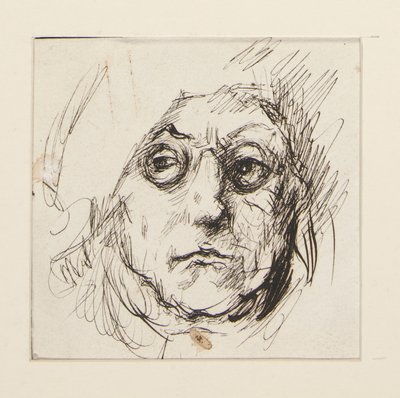 Study of Benjamin Franklin for the murals at the State Capitol building in Harrisburg, Pennsylvania, 1902-1911 (completed by John Singer Sargent) by Edwin Austin Abbey