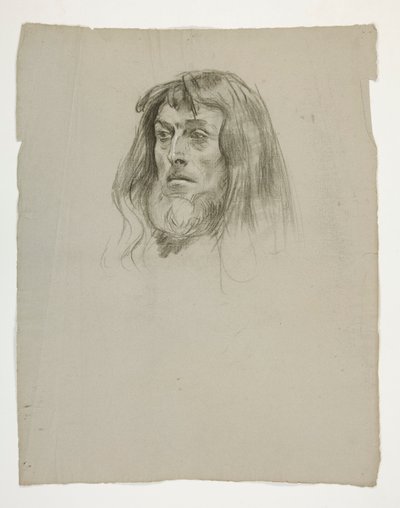 Study of a Head for King Arthur by Edwin Austin Abbey