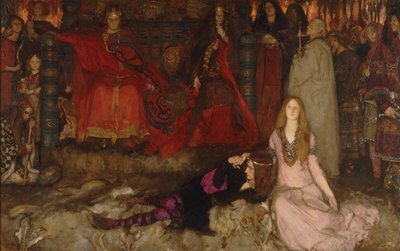 The Play Scene in Hamlet, Act III, Scene II by Edwin Austin Abbey