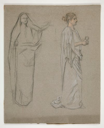 Two Women: Study for by Edwin Austin Abbey