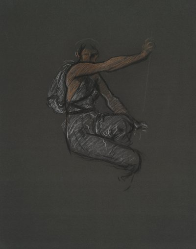 Unidentified Figure Study for Mural Project at the Pennsylvania State Capitol Building, Harrisburg, 1902-1911 by Edwin Austin Abbey