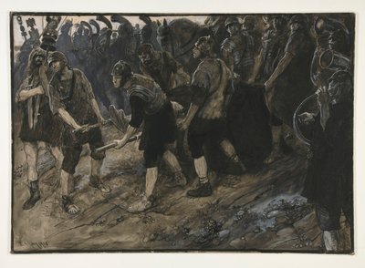 Ventidius Enters in Triumph, the Dead Body of Pacorus Borne Before Him, Act III, Scene I, Antony and Cleopatra by Edwin Austin Abbey