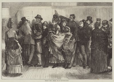 Holiday Time, Booking for an Excursion-Train by Edwin Buckman