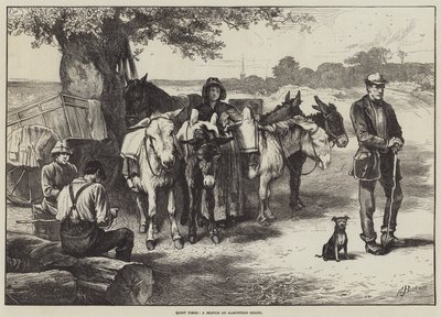 Quiet Times, a Sketch on Hampstead Heath by Edwin Buckman