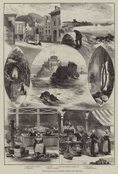 Whitsuntide Holiday Sketches, Jersey by Edwin Buckman