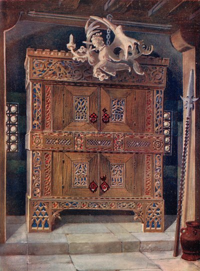 Late Gothic Schrank. German by Edwin John Foley