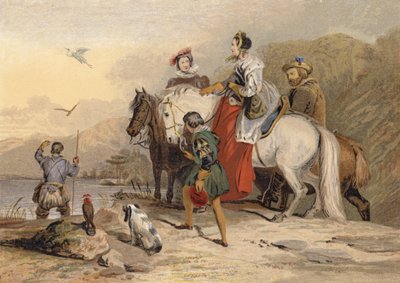 The Hawking Party by Edwin Landseer