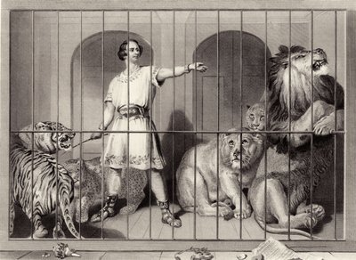 Van Amburgh and the Lions by Edwin Landseer