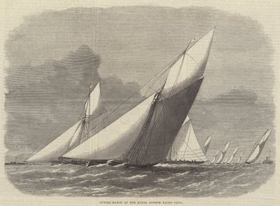 Cutter Match of the Royal London Yacht Club by Edwin Weedon