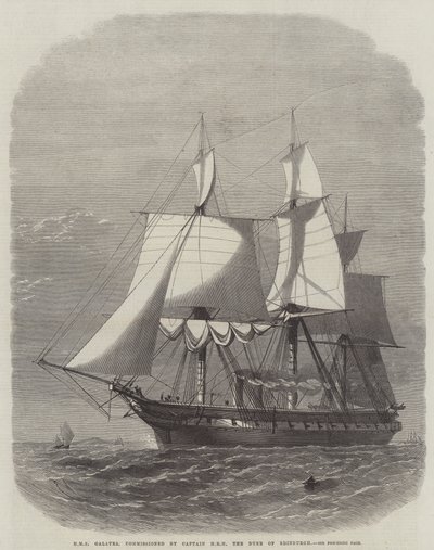HMS Galatea, Commissioned by Captain HRH the Duke of Edinburgh by Edwin Weedon