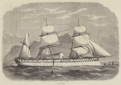 India and the Prince of Wales, HMS Serapis by Edwin Weedon