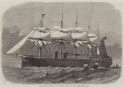 Our Iron-Clad Fleet, HMS Minotaur by Edwin Weedon