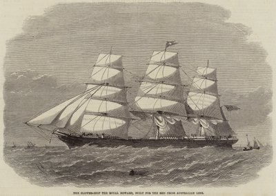 The Clipper-Ship the Royal Edward, built for the Red Cross Australian Line by Edwin Weedon