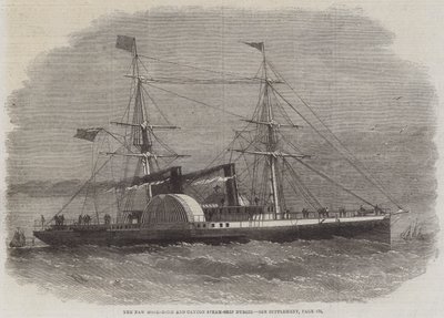 The New Hong-Kong and Canton Steam-Ship Nurgis by Edwin Weedon