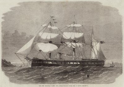 The New Iron-Clad Fleet, HM Steam-Frigate Royal Oak, 32 Guns by Edwin Weedon