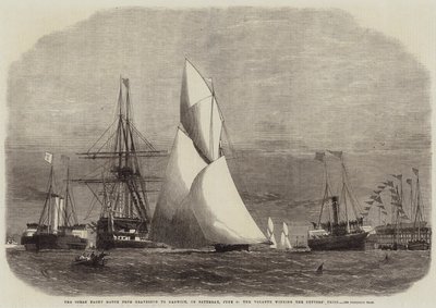 The Ocean Yacht Match from Gravesend to Harwich, the Volante winning the Cutters