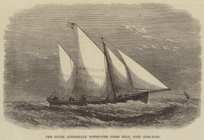 The South Australian Newspaper Press Boat, Port Adelaide by Edwin Weedon