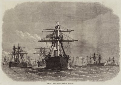 The War, French Ironclad Fleet off Heligoland by Edwin Weedon