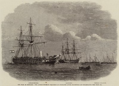 The War in Denmark, the Austro-Prussian Squadron at Cuxhaven after its Defeat off Heligoland by Edwin Weedon
