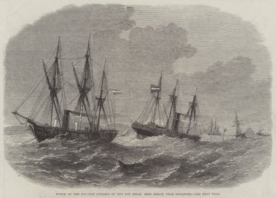 Wreck of the Steamer Hydaspe on the Pan Shoal Rhio Strait, near Singapore by Edwin Weedon
