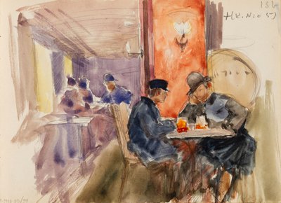 At the Bar, page from Järnefelt