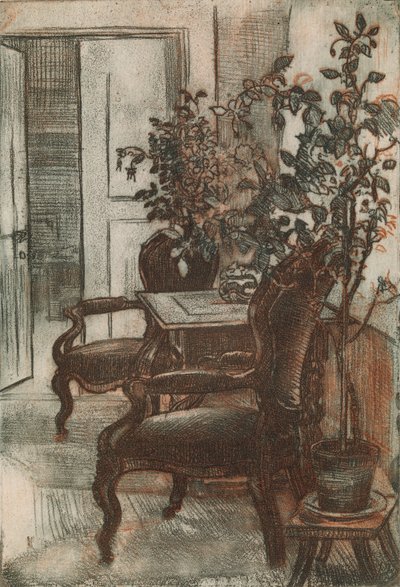 Interior of Suviranta by Eero Järnefelt