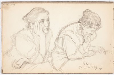 Saimi Järnefelt, Two Portrait Sketches by Eero Järnefelt