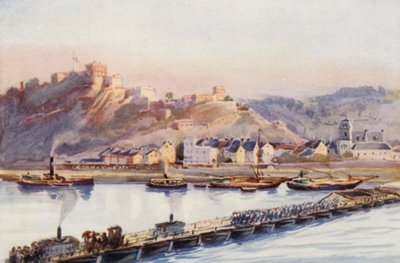 The Rhine: Ehrenbreitstein, The Bridge of Boats by Effie Jardine