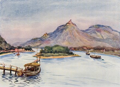 The Rhine: The Drachenfels and Nonnenwerth from Rolandseck by Effie Jardine
