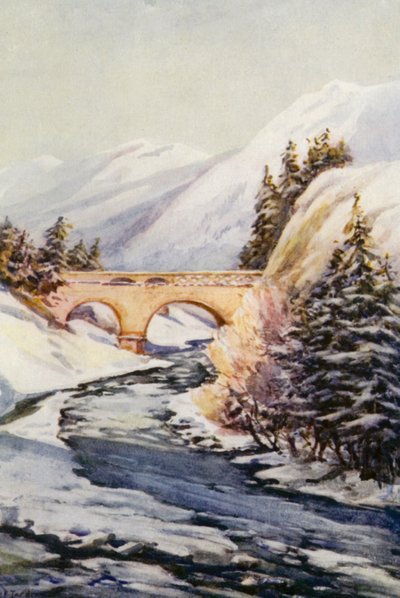 The Rhine: The Rhine Bridge at Thusis by Effie Jardine