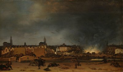The Explosion of the Powder Magazine in Delft, 12 October 1654 by Egbert Lievensz. van der Poel