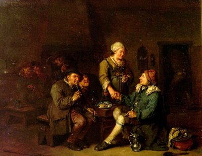 Interior of a Tavern with Smokers by Egbert van the Elder Heemskerck