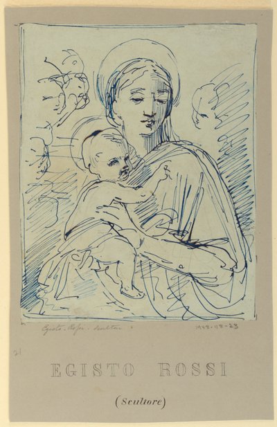 Madonna and Child by Egisto Rossi