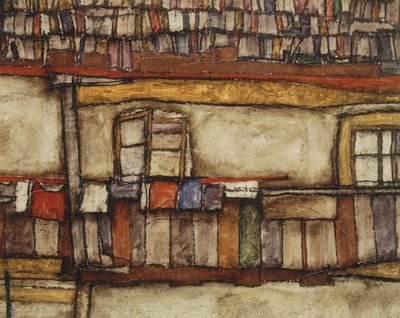 House with Shingle Roof by Egon Schiele