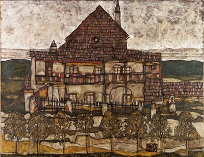 House with Shingle Roof Old House II, 1911 by Egon Schiele