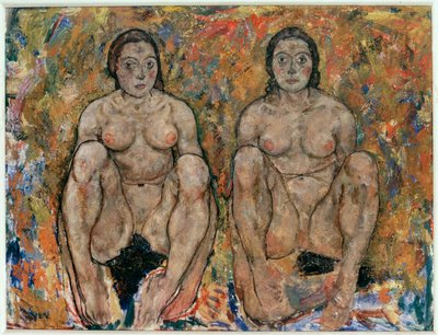 Squatting Women by Egon Schiele