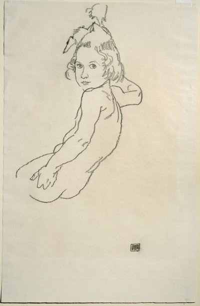 Nude Child by Egon Schiele