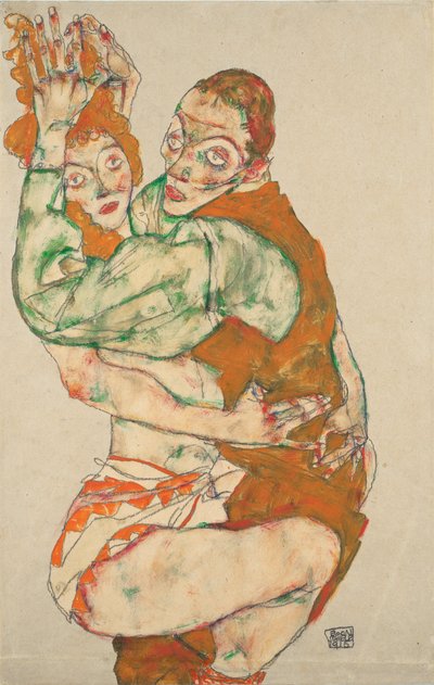 Act of Love by Egon Schiele