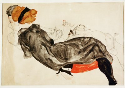 Lovers by Egon Schiele