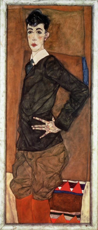 Portrait Erich Lederer, Son of a Patron of Schiele by Egon Schiele