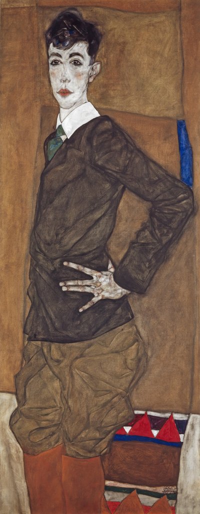 Portrait of Erich Lederer by Egon Schiele