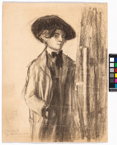Self-Portrait (?) by Egon Schiele